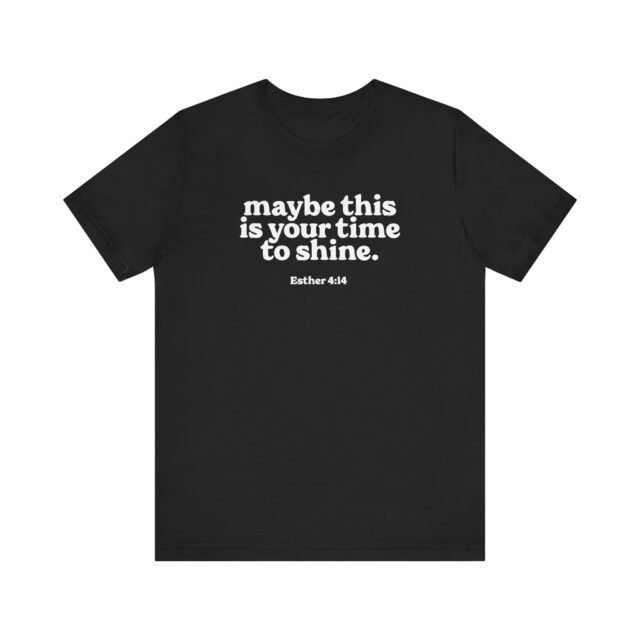 Moxee Apparel Esther 4:14 tee in Black