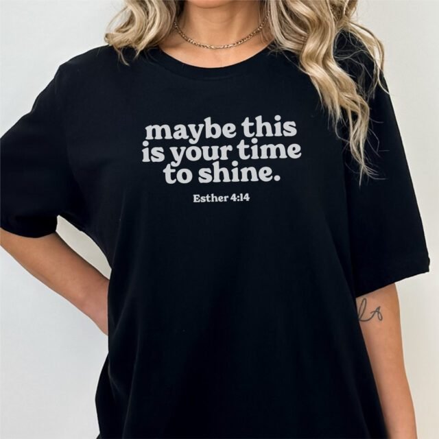 Moxee Apparel Esther 4:14 tee in Black